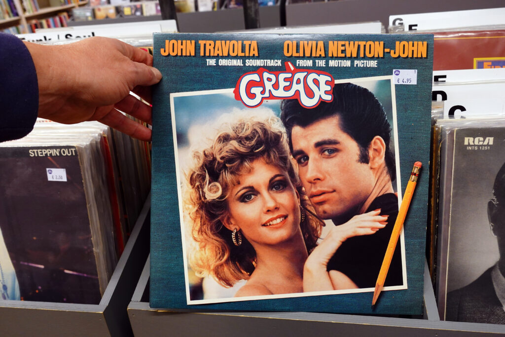 Photo of the album cover for Grease the movie soundtrack - Pop Culture Allusions